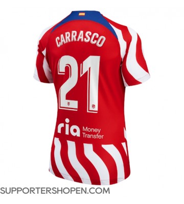 Atletico Madrid Yannick Carrasco #21 Hemma Matchtröja Dam 2022-23 Kortärmad